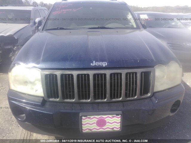 1J4GS48KX6C180644 - 2006 JEEP GRAND CHEROKEE LAREDO/COLUMBIA/FREEDOM 蓝色 照片 6