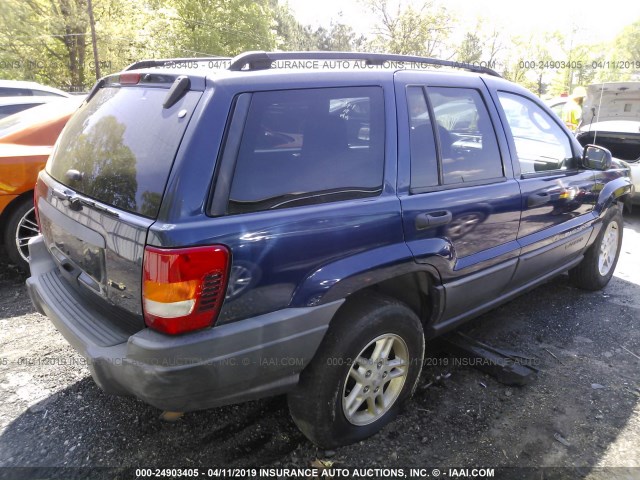 1J4GW48S34C363269 - 2004 JEEP GRAND CHEROKEE LAREDO/COLUMBIA/FREEDOM 蓝色 照片 4