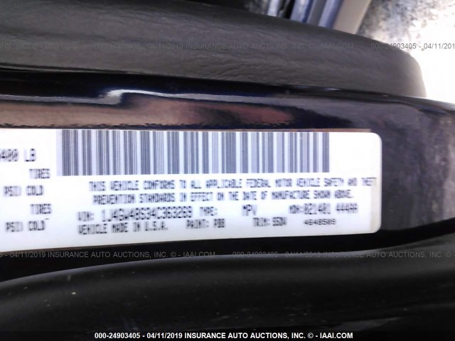 1J4GW48S34C363269 - 2004 JEEP GRAND CHEROKEE LAREDO/COLUMBIA/FREEDOM 蓝色 照片 9