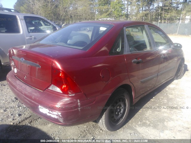1FAFP33P33W114257 - 2003 FORD FOCUS LX RED photo 4