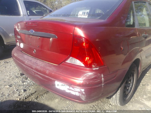1FAFP33P33W114257 - 2003 FORD FOCUS LX RED photo 6