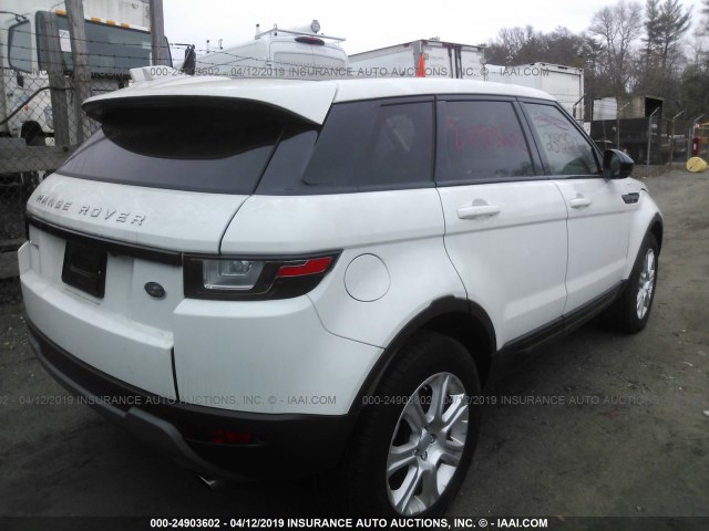 SALVP2BG7HH170577 - 2017 LAND ROVER RANGE ROVER EVOQU SE WHITE photo 4