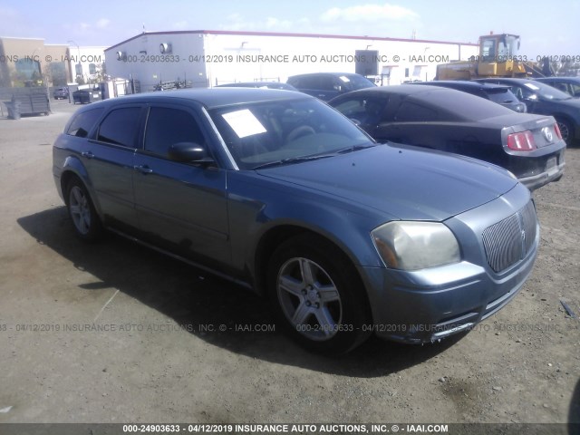 2D4FV48TX5H669769 - 2005 DODGE MAGNUM SE BLUE photo 1