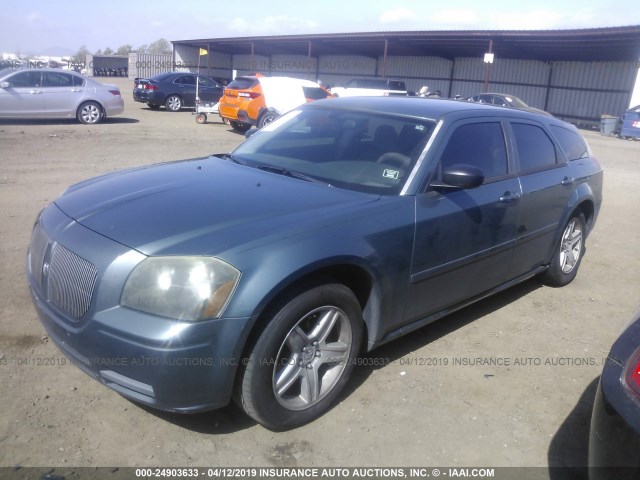 2D4FV48TX5H669769 - 2005 DODGE MAGNUM SE BLUE photo 2