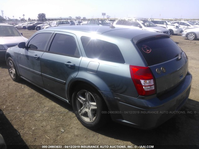 2D4FV48TX5H669769 - 2005 DODGE MAGNUM SE BLUE photo 3