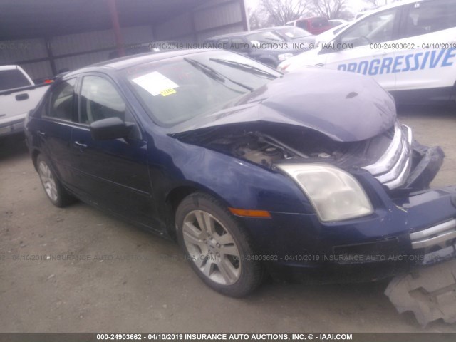 3FAHP06Z37R112697 - 2007 FORD FUSION S BLUE photo 1