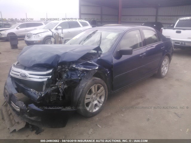 3FAHP06Z37R112697 - 2007 FORD FUSION S BLUE photo 2