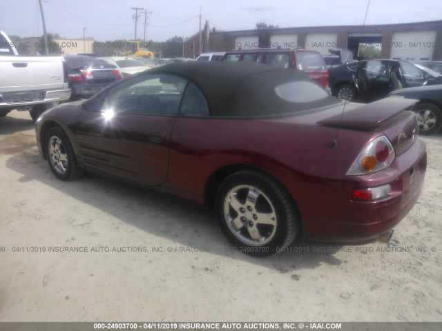 4A3AE45G65E002460 - 2005 MITSUBISHI ECLIPSE SPYDER GS BURGUNDY photo 3