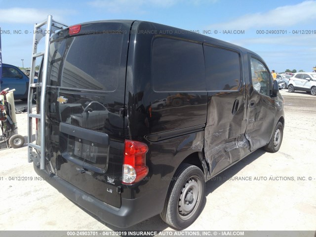 3N63M0YNXFK695698 - 2015 CHEVROLET CITY EXPRESS LS BLACK photo 4