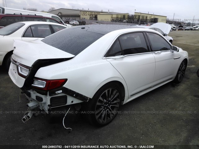 1LN6L9NP7H5631396 - 2017 LINCOLN CONTINENTAL RESERVE WHITE photo 4