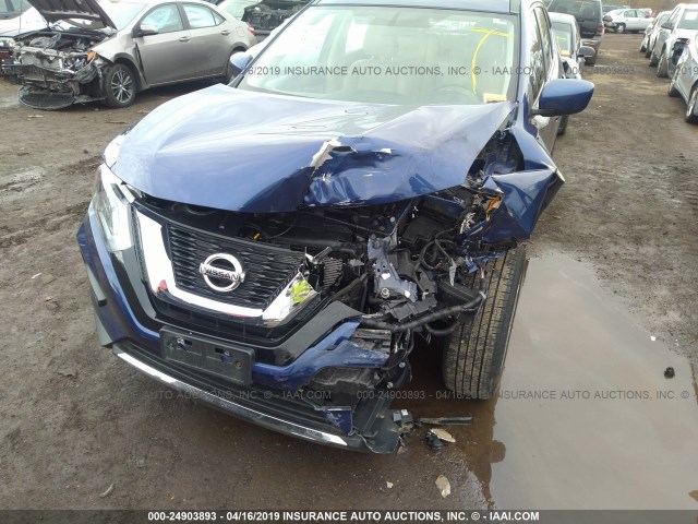 KNMAT2MV0HP564974 - 2017 NISSAN ROGUE S/SV BLUE photo 6