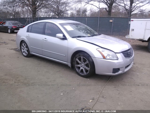 1N4BA41EX8C829018 - 2008 NISSAN MAXIMA SE/SL SILVER photo 1