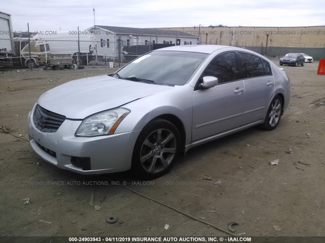 1N4BA41EX8C829018 - 2008 NISSAN MAXIMA SE/SL SILVER photo 2