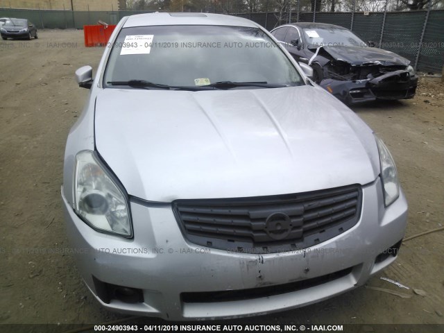 1N4BA41EX8C829018 - 2008 NISSAN MAXIMA SE/SL SILVER photo 6