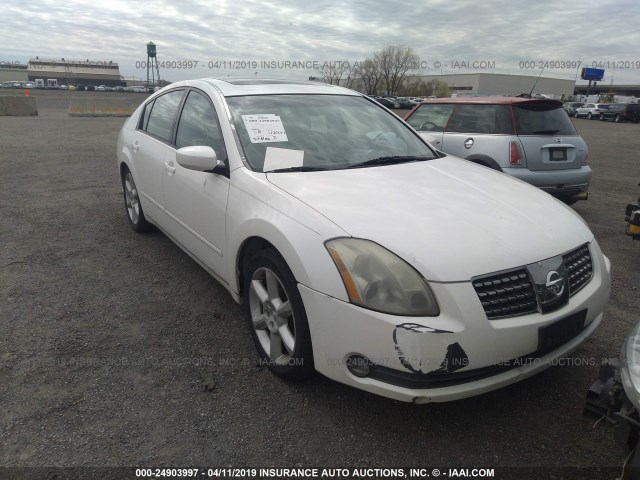 1N4BA41E35C860428 - 2005 NISSAN MAXIMA SE/SL WHITE photo 1