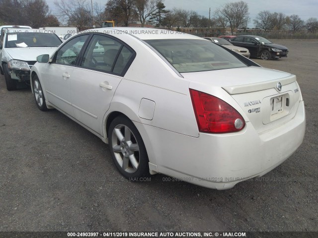 1N4BA41E35C860428 - 2005 NISSAN MAXIMA SE/SL WHITE photo 3