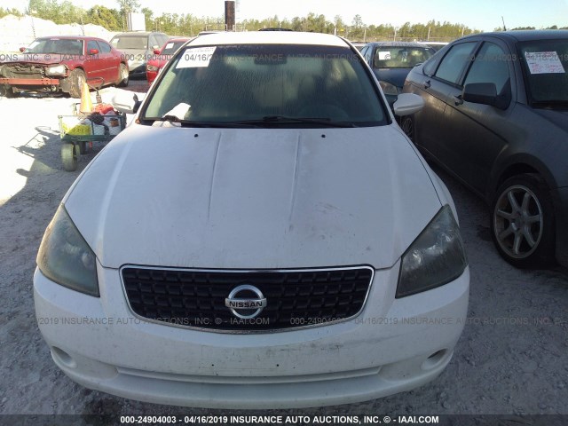 1N4AL11D76C105294 - 2006 NISSAN ALTIMA S/SL WHITE photo 6