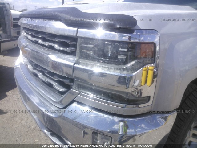 3GCUKSEC0HG285185 - 2017 CHEVROLET SILVERADO K1500 LTZ SILVER photo 6