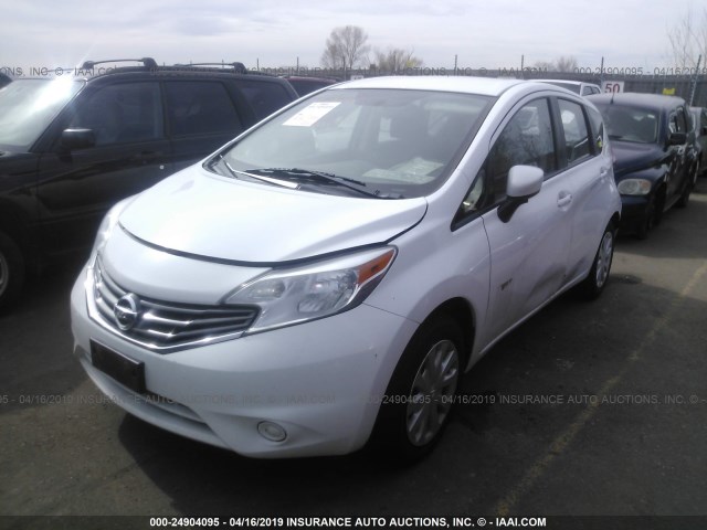 3N1CE2CP6FL415308 - 2015 NISSAN VERSA NOTE S/S PLUS/SV/SL/SR WHITE photo 2