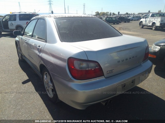 JF1GD29633H508402 - 2003 SUBARU IMPREZA WRX SILVER photo 3