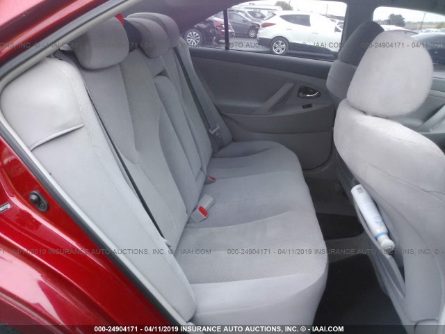 4T1BE46KX7U132286 - 2007 TOYOTA CAMRY NEW GENERAT CE/LE/XLE/SE RED photo 8