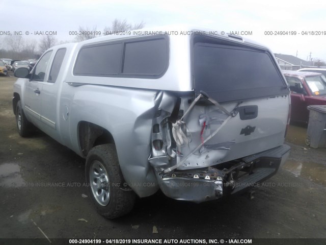 1GCRCREA9DZ135354 - 2013 CHEVROLET SILVERADO C1500  LS SILVER photo 3