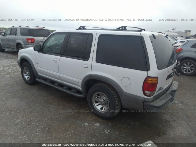 1FMZU62X7YZA71501 - 2000 FORD EXPLORER XLS WHITE photo 3