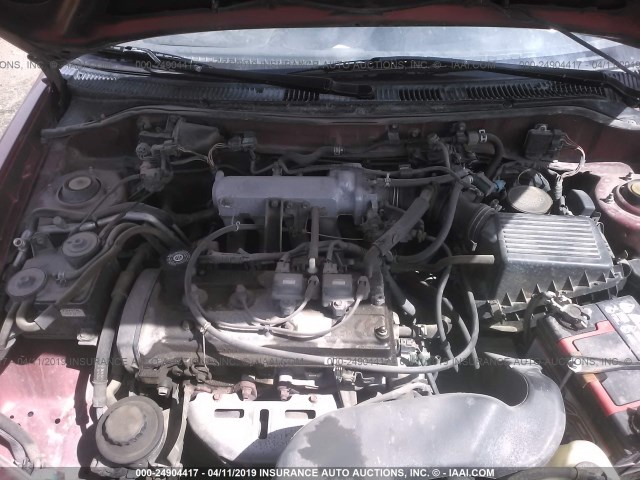 JT2AC52L6V0206746 - 1997 TOYOTA TERCEL CE RED photo 10