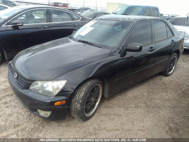 JTHBD192550095930 - 2005 LEXUS IS 300 BLACK photo 2