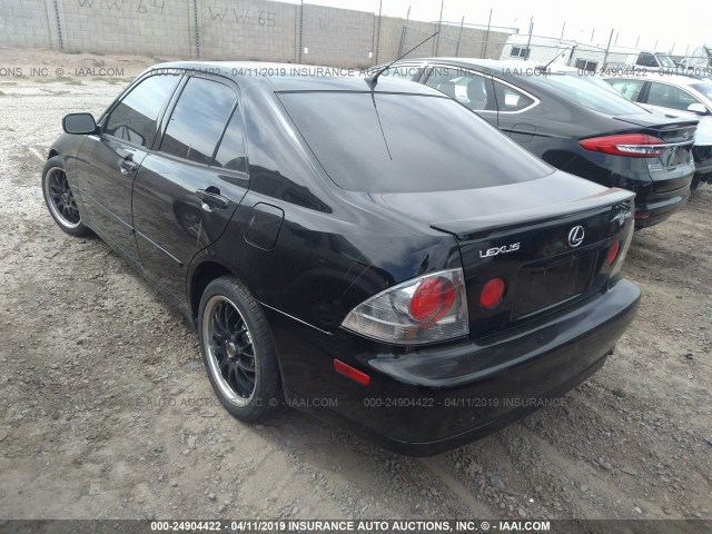 JTHBD192550095930 - 2005 LEXUS IS 300 BLACK photo 3