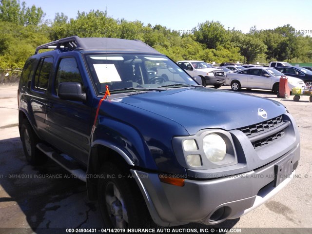 5N1ED28T43C633300 - 2003 NISSAN XTERRA XE/SE BLUE photo 1