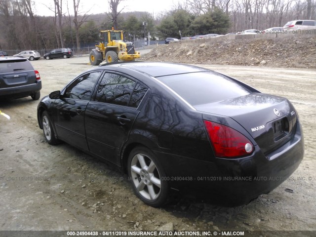 1N4BA41E76C800721 - 2006 NISSAN MAXIMA SE/SL BLACK photo 3