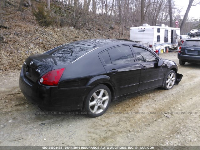 1N4BA41E76C800721 - 2006 NISSAN MAXIMA SE/SL BLACK photo 4