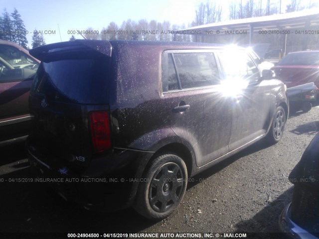 JTLKE50E181015684 - 2008 TOYOTA SCION XB 紫色 照片 4