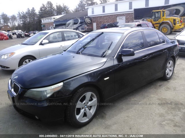 WBANF33567CS39104 - 2007 BMW 525 XI BLACK photo 2