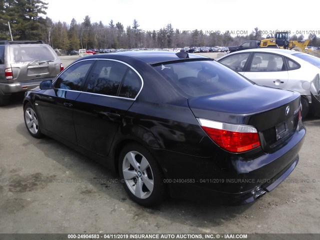 WBANF33567CS39104 - 2007 BMW 525 XI BLACK photo 3