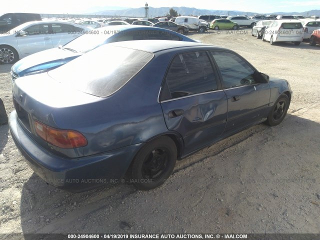 JHMEG8645PS015925 - 1993 HONDA CIVIC DX Dark Blue photo 4