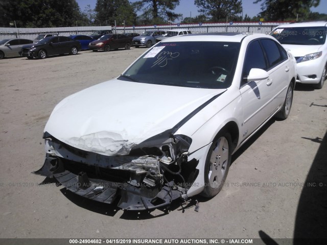 2G1WD58CX81223214 - 2008 CHEVROLET IMPALA SUPER SPORT WHITE photo 2