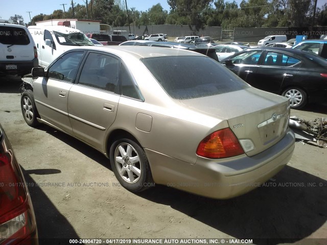 4T1BF28B62U254943 - 2002 TOYOTA AVALON XL/XLS GOLD photo 3