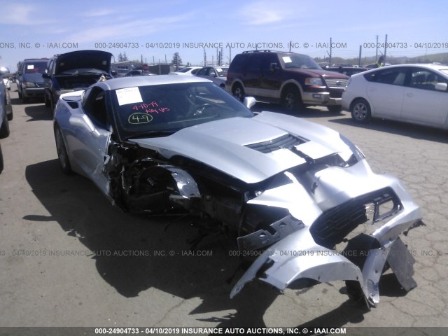 1G1YA2D75H5110052 - 2017 CHEVROLET CORVETTE STINGRAY/1LT SILVER photo 1