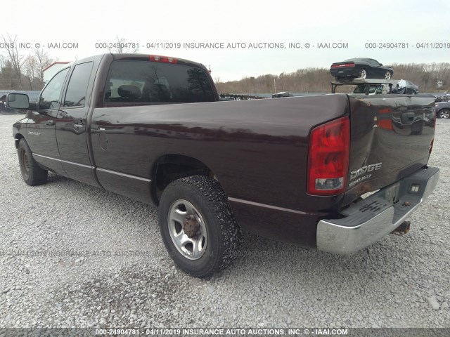 3D7KA28C34G120933 - 2004 DODGE RAM 2500 ST/SLT BURGUNDY photo 3