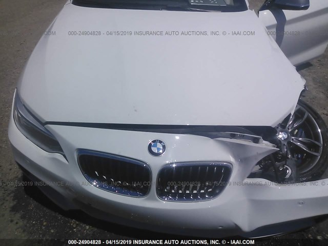 WBA1J7C54GV359363 - 2016 BMW M235I WHITE photo 10