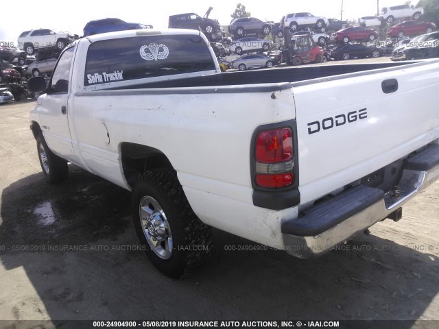 3B7KC26Z82M279604 - 2002 DODGE RAM 2500 WHITE photo 3