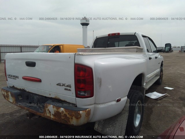 3D7MU48C44G165228 - 2004 DODGE RAM 3500 ST/SLT WHITE photo 4