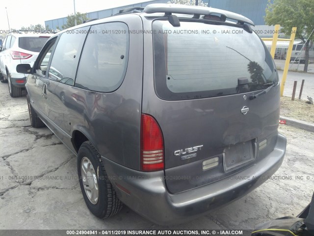 4N2DN11W5TD838465 - 1996 NISSAN QUEST XE/GXE GRAY photo 3