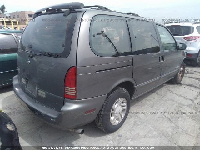 4N2DN11W5TD838465 - 1996 NISSAN QUEST XE/GXE GRAY photo 4