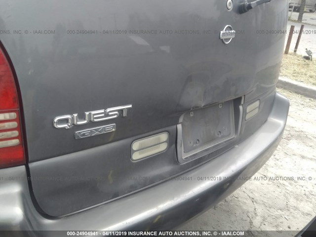 4N2DN11W5TD838465 - 1996 NISSAN QUEST XE/GXE GRAY photo 6