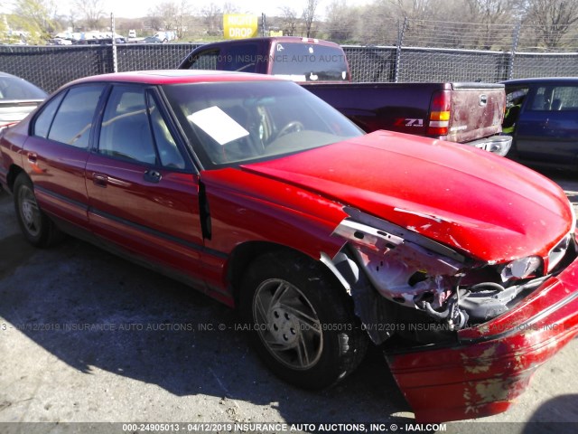 1G2HX53L6P1303861 - 1993 PONTIAC BONNEVILLE SE RED photo 1