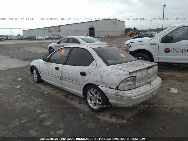 1P3ES47C6XD115227 - 1999 PLYMOUTH NEON HIGHLINE WHITE photo 3