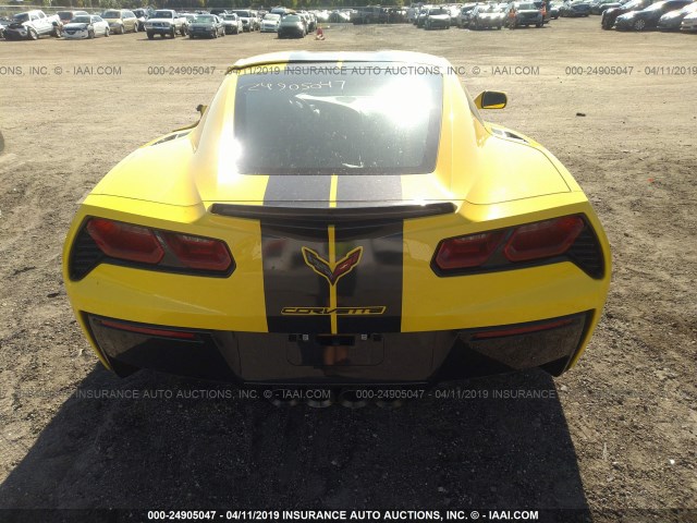 1G1YB2D74J5101748 - 2018 CHEVROLET CORVETTE STINGRAY/1LT YELLOW photo 8